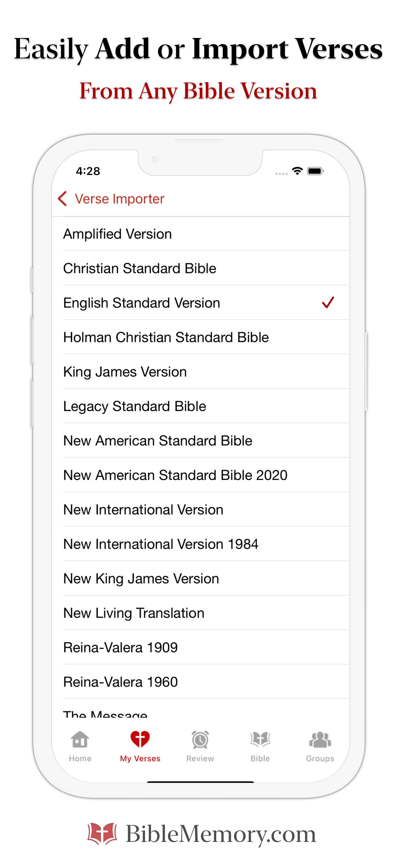 Bible Memory App - Heat Map