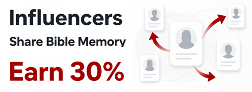 BibleMemory.com Affiliate Program for influencers